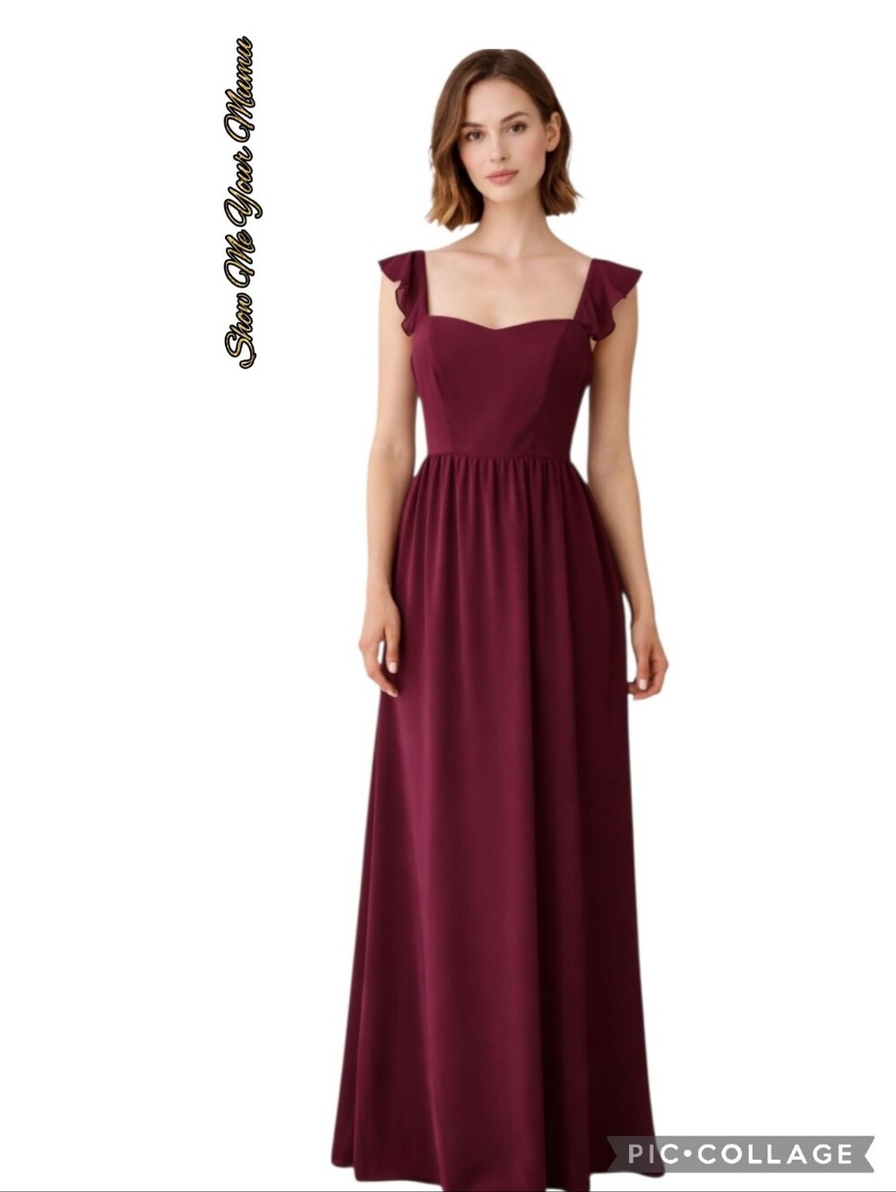 Show Me your MUMU maxi dress June in Merlot sleeveless sz med 🎉HP
